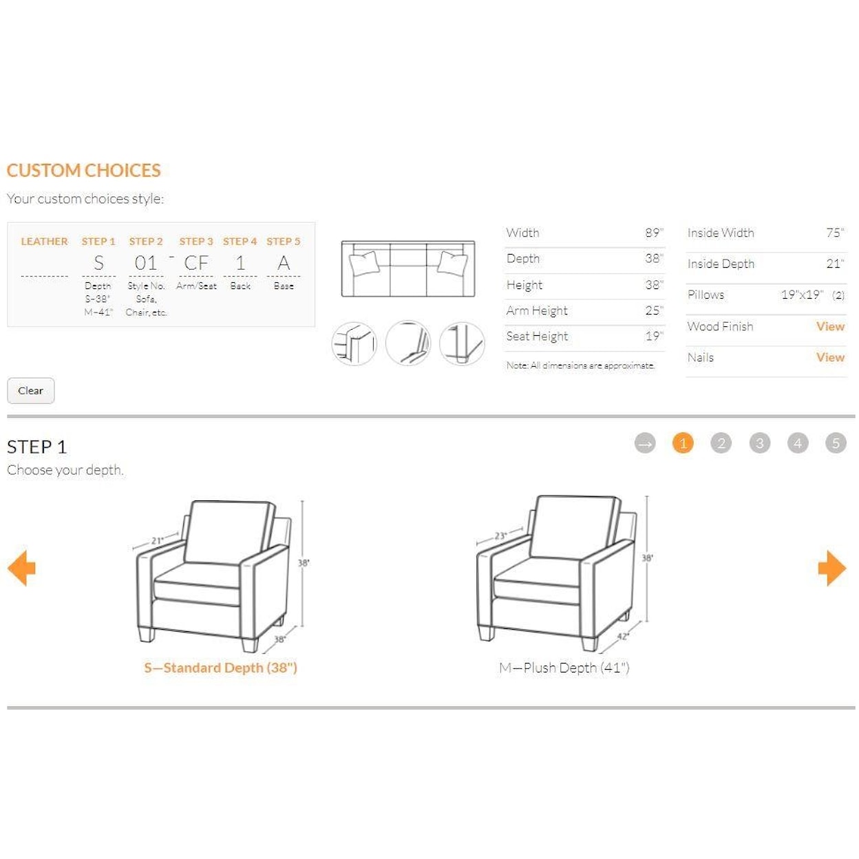 Massoud Custom Choices Custom Choices Sofa