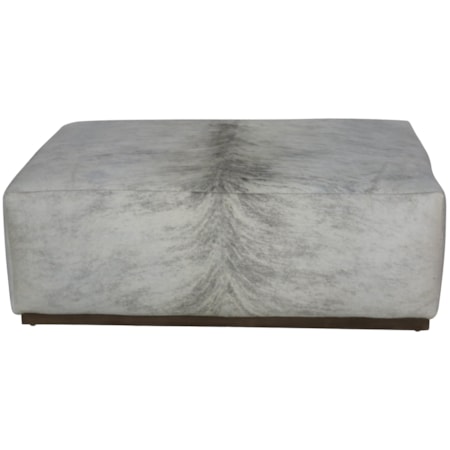 Hair on Hide Ottoman
