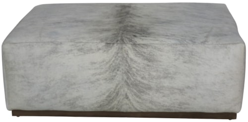Hair on Hide Ottoman
