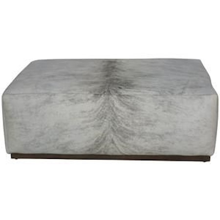 Hair on Hide Ottoman