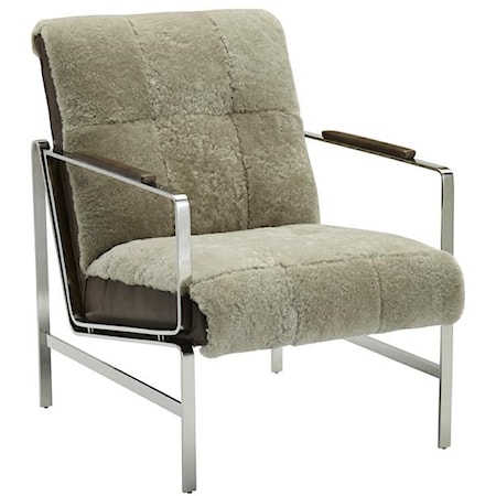 Jada Tufted Chrome Chair