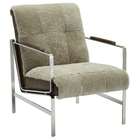 Jada Tufted Chrome Chair