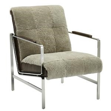 Jada Tufted Chrome Chair