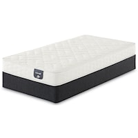 Twin Plush Innerspring Mattress and 6" Low Profile Steel Foundation