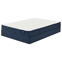 Twin Extra Long 10" Euro Top Innerspring Mattress and 9" Steel Foundation