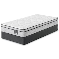 King Euro Top Innerspring Mattress and 6" Low Profile Steel Foundation