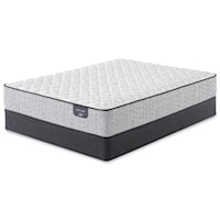 King Firm Pocketed Coil Mattress and 6" Low Profile Steel Foundation