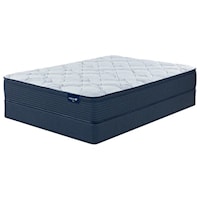 Cal King 12" Euro Top Encased Coil Mattress and 9" Steel Foundation