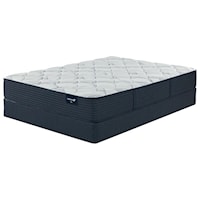 Cal King 12 1/2" Plush Encased Coil Mattress and 9" Steel Foundation