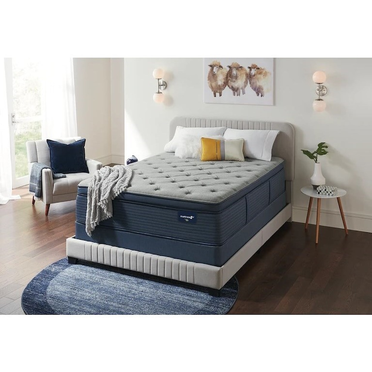 Mattress 1st Edenvale Euro Pillow Top King 15" Extra Plush LP Set