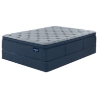 King 15" Extra Plush Encased Coil Mattress and 6" Low Profile Steel Foundation