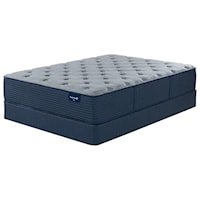 King 14" Plush Encased Coil Mattress and 6" Low Profile Steel Foundation