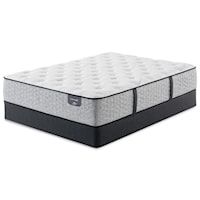 Cal King Extra Firm Pocketed Coil Mattress and 9" Steel Foundation