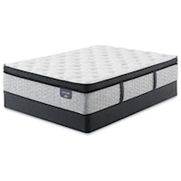 King Euro Pillow Top Pocketed Coil Mattress and 9" Steel Foundation