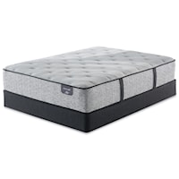 King Cushion Firm Hybrid Mattress and 6" Low Profile Steel Foundation