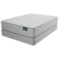 Twin 13 1/2" Firm 2 Sided Innerspring Mattress and 6" Low Profile Steel Foundation