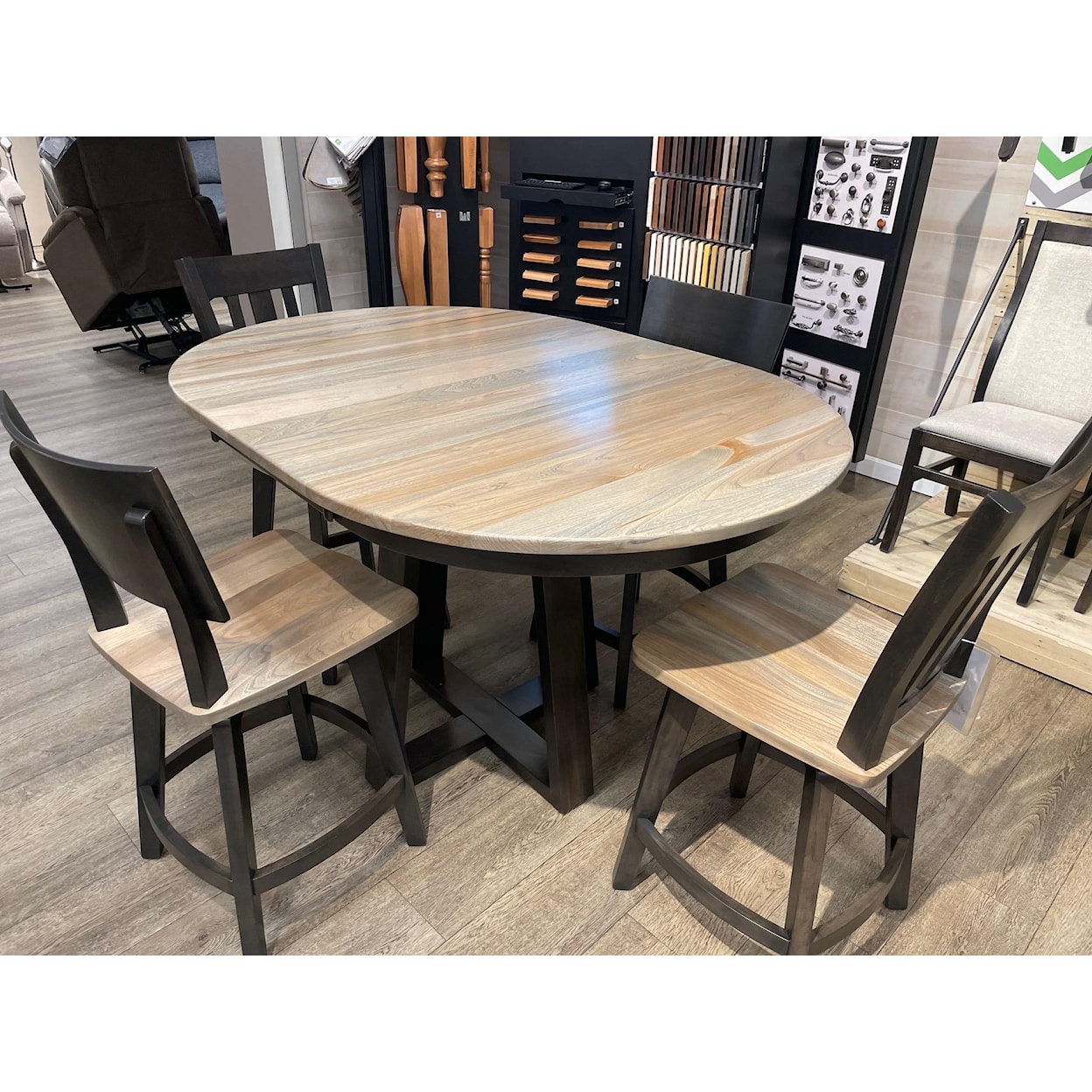 MAVIN MAVIN Dining Tables 5-PC Pedestal Set