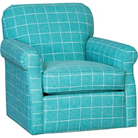 Casual Swivel Glider with Rolled Arms