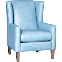 Transitional Wing Back Chair