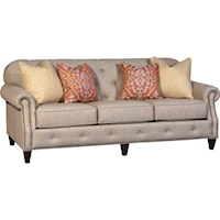 Transitional Tufted Sofa with Nailhead Detail