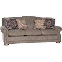 Rolled Arm Sofa w/ Nailhead Trim