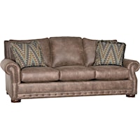 Rolled Arm Sofa w/ Nailhead Trim