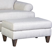 Casual Upholstered Ottoman