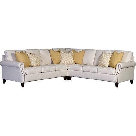 Transitional 6-Seat Sectional Sofa