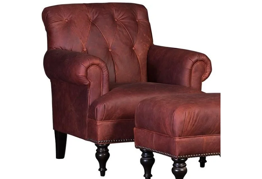 3419 Tufted Back Chair by Mayo at Wilson's Furniture