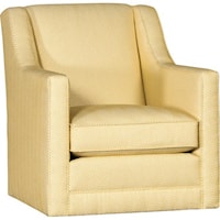 Modern Swivel Glider with Angled Arms