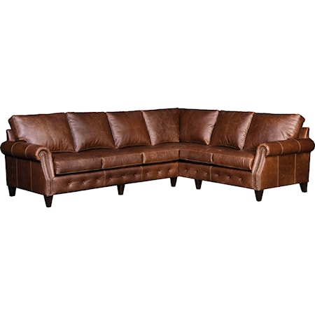 Transitional 5-Seat Sectional Sofa with LAF Sofa