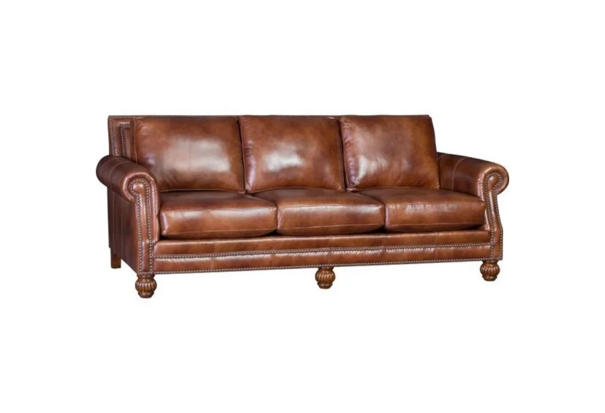 4300 Mayo Traditional Leather Sofa by Mayo at Johnny Janosik