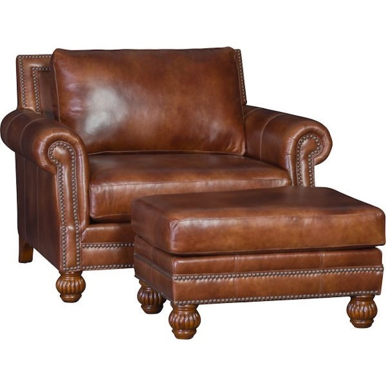 Mayo 4300 Mayo Traditional Chair and Ottoman Set