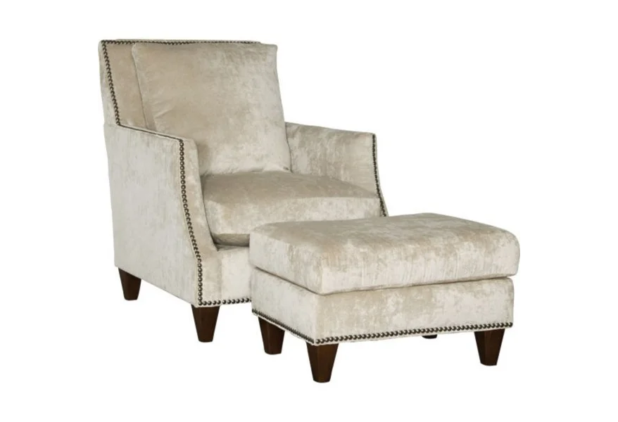 4490 Chair and Ottoman by Mayo at Wilson's Furniture