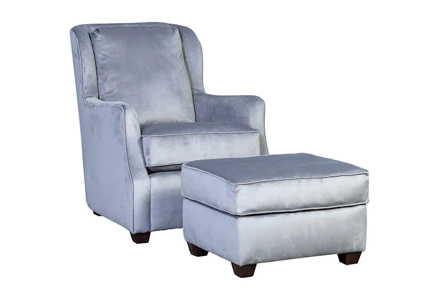 5656 Chair and Ottoman by Mayo at Pedigo Furniture
