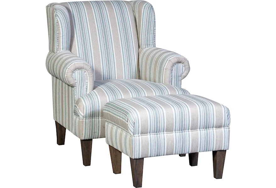 6060 Chair and Ottoman by Mayo at Wilson's Furniture