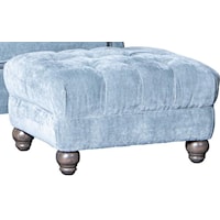 Traditional Ottoman with Button Tufting
