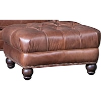 Traditional Ottoman with Button Tufting