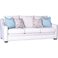 Casual Sofa with 2 Accent Pillows