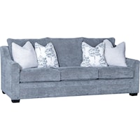 Casual Sofa with 2 Accent Pillows