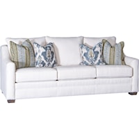 Casual Sofa with 2 Accent Pillows