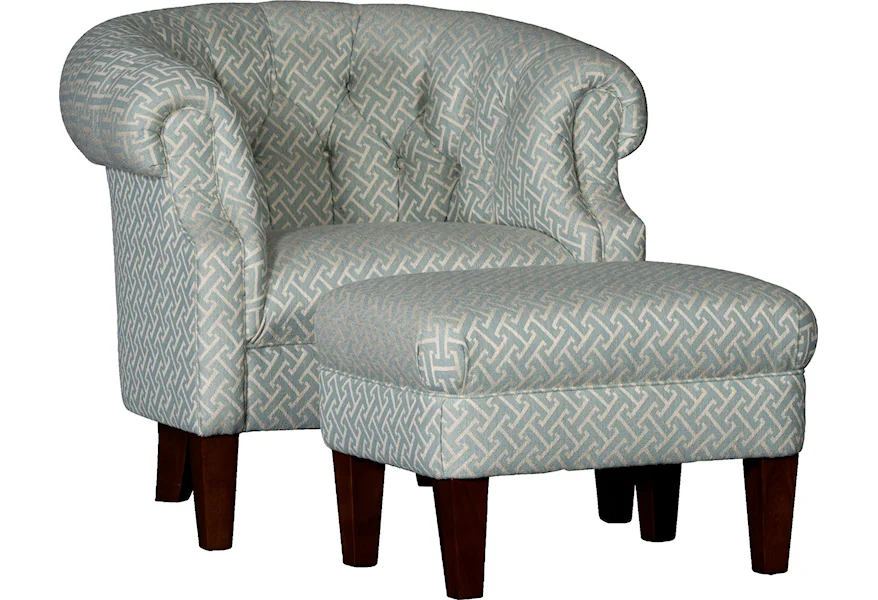 8220 Tub Chair & Ottoman Set by Mayo at Pedigo Furniture