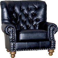 Traditional Upholstered Chair with Tufted Back