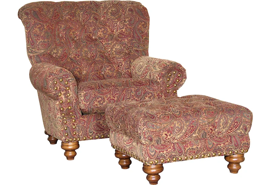 9310 Chair and Ottoman by Mayo at Pedigo Furniture