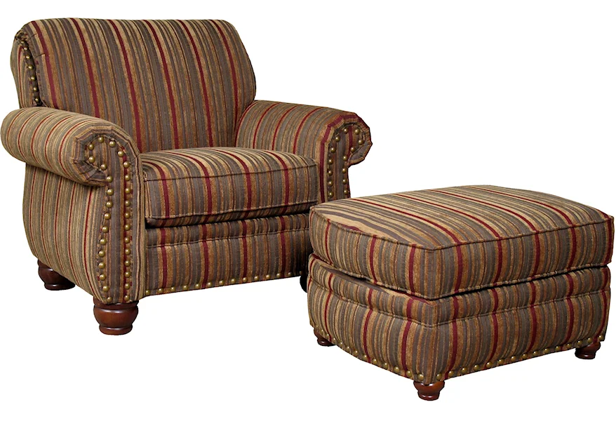9780 Chair and Ottoman by Mayo at Pedigo Furniture