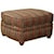 Mayo 9780 Traditional Ottoman with Exposed Wood Spool Legs