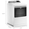 Maytag Front Load Electric Dryers 7.4 CU. FT Smart Capable Electric Dryer