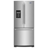 30-Inch Wide French Door Refrigerator with Exterior Water Dispenser- 20 Cu. Ft.