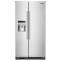 25 Cu. Ft. 36" Side-by-Side Refrigerator with Exterior Ice and Water Dispenser