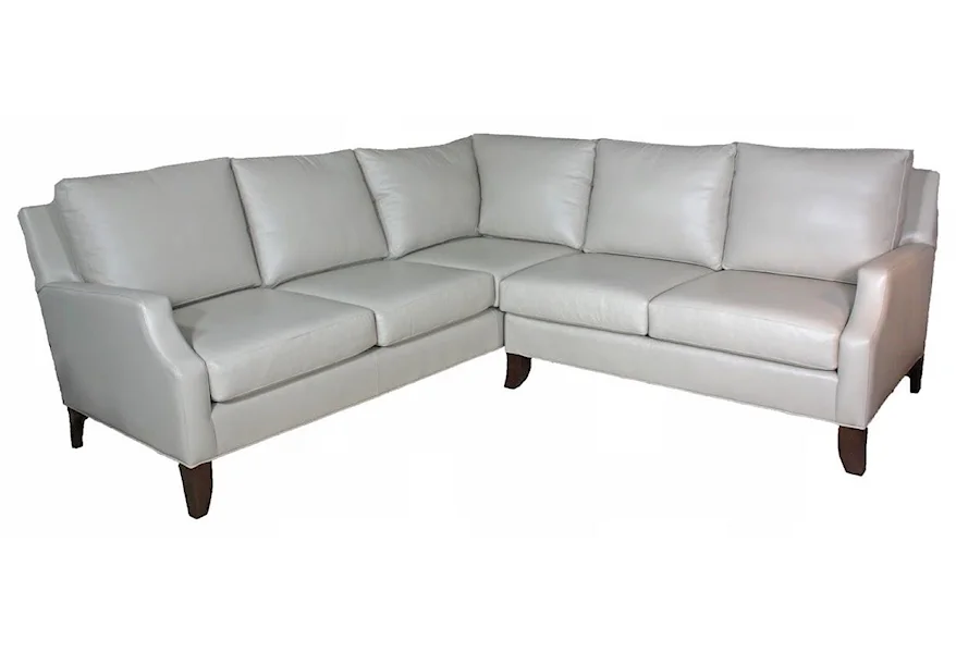 Cope Traditional 2 PC Sectional by McKinley Leather at Esprit Decor Home Furnishings